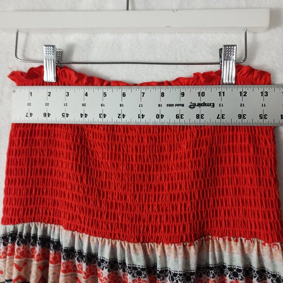 Bobby Brooks Plus Size 1X Dress, Tube Top Style W/ Asymmetrical Bottom, Vibrant - Picture 7 of 12